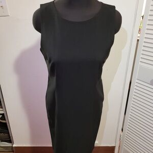 Mario Serrani Classic Black Midi Dress